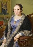 Franz Ittenbach Portrait of Margarete von Soist. Signed and dated France oil painting artist